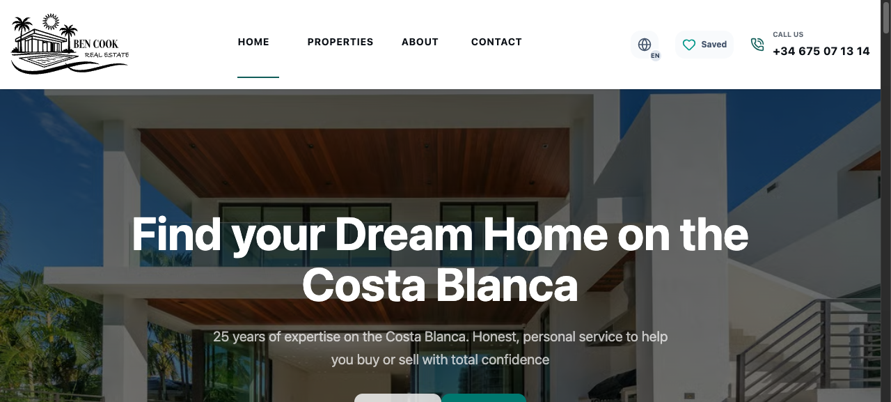 Ben Cook Real Estate portfolio preview