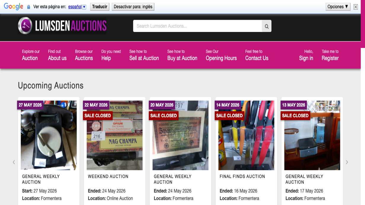 Lumsden Auctions portfolio preview
