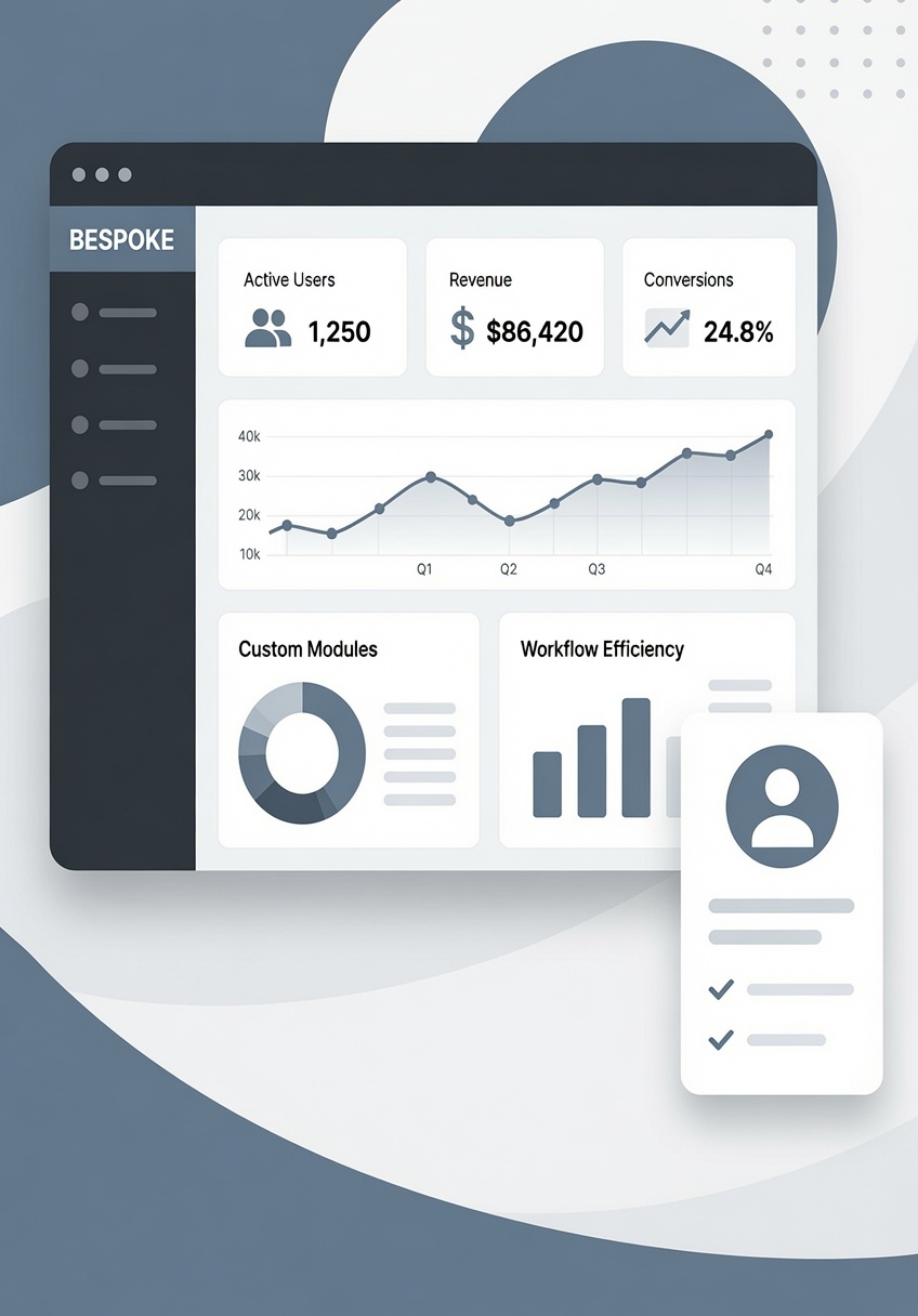 Custom CRM software architecture for complex business workflows